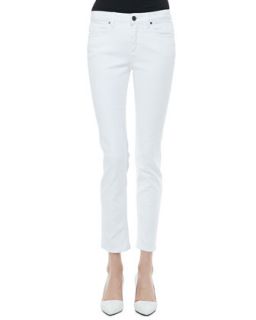 Womens Slim Ankle Jeans, Clean White   Victoria Beckham Denim   Clean white