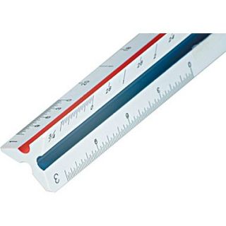 Staedtler Mars 12 Engineers Triangular Scale with Color Coded Grooves