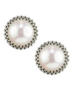 8.5mm Pearl Caviar Earrings   Lagos   Pearl (5mm )