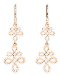 Eloise 18k Pink Gold & Diamond Earrings   Frederic Sage   Green (18k )