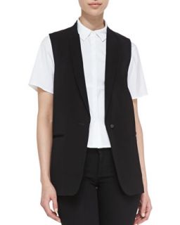 Womens Poitier Oversize Suit Vest   J Brand Ready to Wear   Black (0)