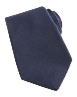Mens Cashmere/Silk Woven Tie, Blue   Kiton   Blue