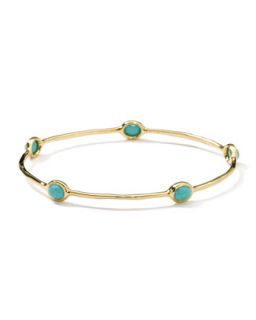 18K Gold Rock Candy Lollipop 5 Stone Bangle in Turquoise   Ippolita   Gold (1)