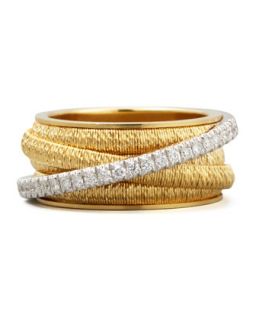 Diamond Cairo 18k Five Strand Ring with Diamond Accent   Marco Bicego   (7)