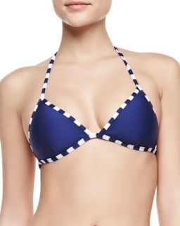 Womens Miami Reversible Triangle Bikini Top   Splendid   Navy (MEDIUM/8 10)