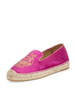 Owl Satin Espadrille Flat, Hot Pink   MARC by Marc Jacobs   Hot pink (39.0B/9.