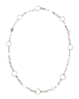 Kali Round Link Infinity Necklace, 36L   John Hardy   Silver