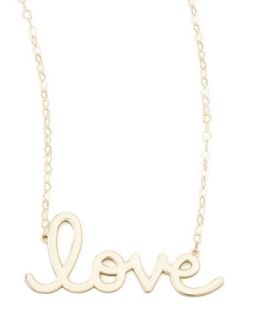 Gold Love Pendant Necklace   Sydney Evan   Gold