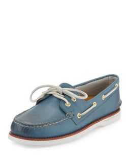 Mens Gold Cup Authentic Original Boat Shoe, Blue   Sperry Top Sider   Gold (8)