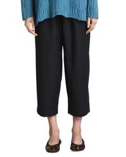 Womens Japanese Flannel Trousers, Charcoal   eskandar   Charcoal (2(12 16))