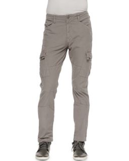 Mens Trooper Cargo Twill Pants, Mineral Gray   J Brand Jeans   Gray (32)