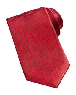 Mens Micro Dot Neat Silk Tie, Red   Brioni   Red