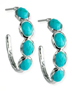 Four Stone Hoop Earrings   Ippolita   Turquoise