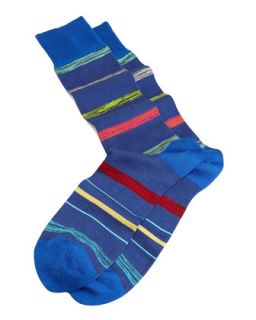 Twisted Stripe Mens Socks, Blue   Paul Smith   Blue