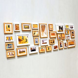 Modern Style Polyresin Photo Wall Frame Collection   Set of 31