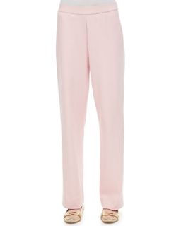 Cotton Interlock Pants, Womens   Joan Vass   Blossom pink (2X (18/20))