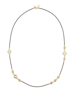 Quatrefoil Necklace   Armenta   Black