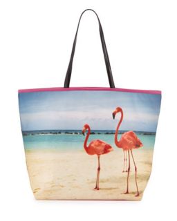 Ballina Flamingo Print Tote Bag   Urban Originals