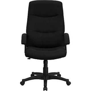 Flash Furniture High Back Fabric Executive Swivel Office Chair, Black