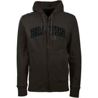 Antigua Atlanta Braves Mens Signature Full Zip Hooded Sweatshirt   Size