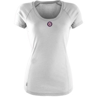 Antigua Washington Nationals Womens Pep Shirt   Size Medium, Navy/heather