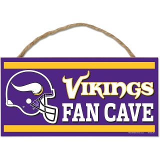Wincraft Minnesota Vikings 5X10 Wood Sign with Rope (83054013)