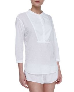 Womens Hadley Cotton Poplin Sleep Shirt, White   Xirena   White (MEDIUM)