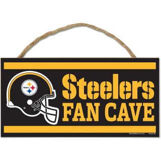 Wincraft Pittsburgh Steelers 5X10 Wood Sign with Rope (83063013)