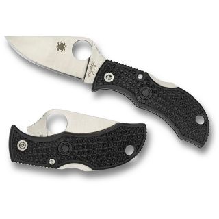 Spyderco Manbug Black FRN Plain Edge Knife (400467)