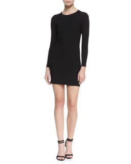 Womens Cheryne Long Sleeve Fitted Jersey Dress   IRO   Black (36)
