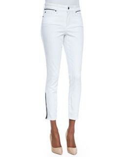 Womens Kaelyn Fitted Ankle Jeans, Arctic White   Not Your Daughters