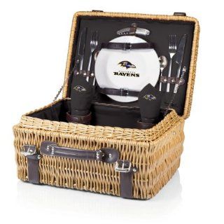 NFL Baltimore Ravens Champion Picnic Basket with Deluxe Service for Two  Sports & Outdoors