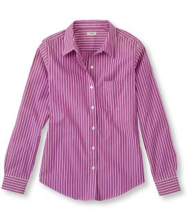Wrinkle Resistant Pinpoint Oxford Shirt, Long Sleeve, Stripe