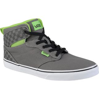 VANS Boys Atwood High Skate Shoes   Size 5.5medium, Grey/green