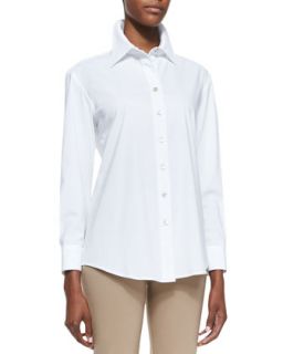 Womens Barret Relaxed Button Up Blouse   Finley   White (L12 14)