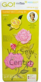 Michelle's Go Accuquilt Licensed Fabric Cutting Die, Coming Up Roses 55150