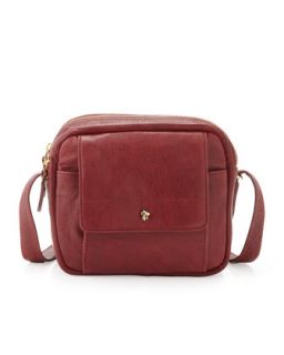 The Daily XBody Burnished Full Grain Leather Crossbody Bag, Cordavan Red  