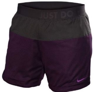 Nike Women's Reversible Icon Mesh 6.5 Training Shorts Purple/Grey XS  Athletic Pants  Clothing