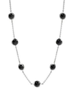 Seven Station Lollipop Necklace, Onyx   Ippolita   Silver