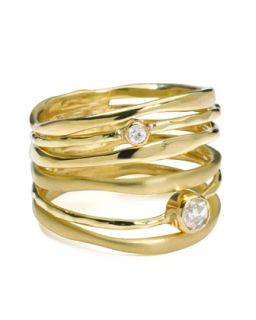 18k Gold Movie Star Diamond Stacked Ring   Ippolita   Gold (8)