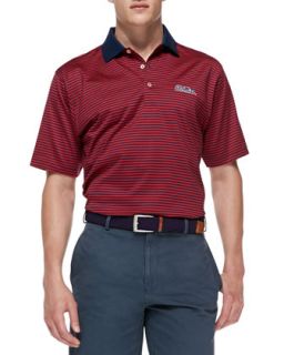 Mens Ole Miss Gameday College Shirt Polo, Navy   Peter Millar   Navy (SMALL)