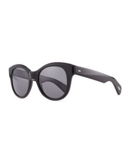 Jacey Polarized Sunglasses, Black   Oliver Peoples   Black