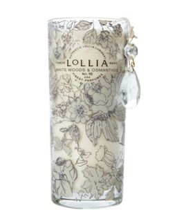 In Love Perfumed Luminary, White Woods & Osmanthus   Lollia   White (One Size)