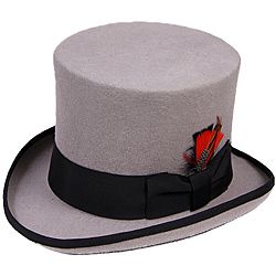 Ferrecci Mens Grey Top Hat