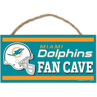 Wincraft Miami Dolphins 5X10 Wood Sign with Rope (83052013)