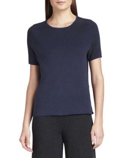 Geo Pattern Sweater Top, Womens   Joan Vass   Midnight multi (3X (22/24))