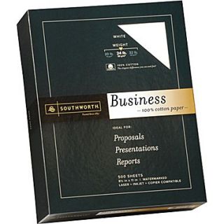 Southworth Exceptional Business Paper, 24 lb., 8 1/2 x 11, White