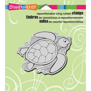 Stampendous Cling Rubber Stamp 3.5inx4in Sheet penpattern Turtle