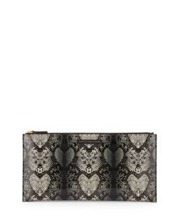 Snake Heart Annabelle Clutch Bag, Gray Multi   Marc By Marc Jacobs