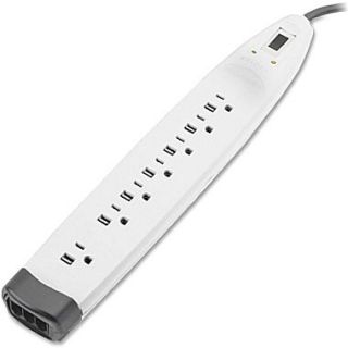 Belkin BE107200 06 7 Outlets 2320 Joule Home/Office Surge Protector With 6 Cord